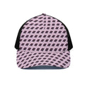 Purple Holy Bible Pattern Print Black Mesh Trucker Hat