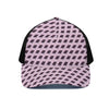 Purple Holy Bible Pattern Print Black Mesh Trucker Cap