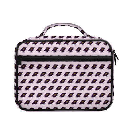 Purple Holy Bible Pattern Print Briefcase Bible Bag
