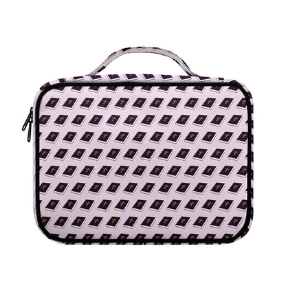 Purple Holy Bible Pattern Print Briefcase Bible Bag