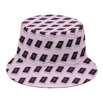 Purple Holy Bible Pattern Print Bucket Hat