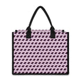 Purple Holy Bible Pattern Print Canvas Tote Bag