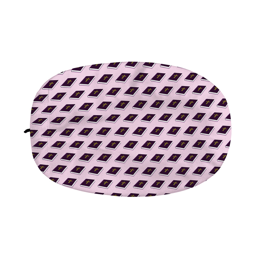 Purple Holy Bible Pattern Print Car Side Mirror Covers