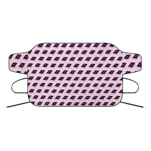 Purple Holy Bible Pattern Print Car Windshield Snow Cover