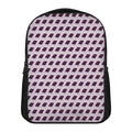 Purple Holy Bible Pattern Print Casual Backpack