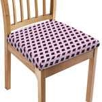 Purple Holy Bible Pattern Print Chair Cushion Cover