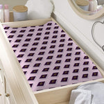 Purple Holy Bible Pattern Print Changing Pad Cover