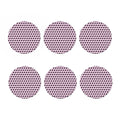Purple Holy Bible Pattern Print Coaster Set