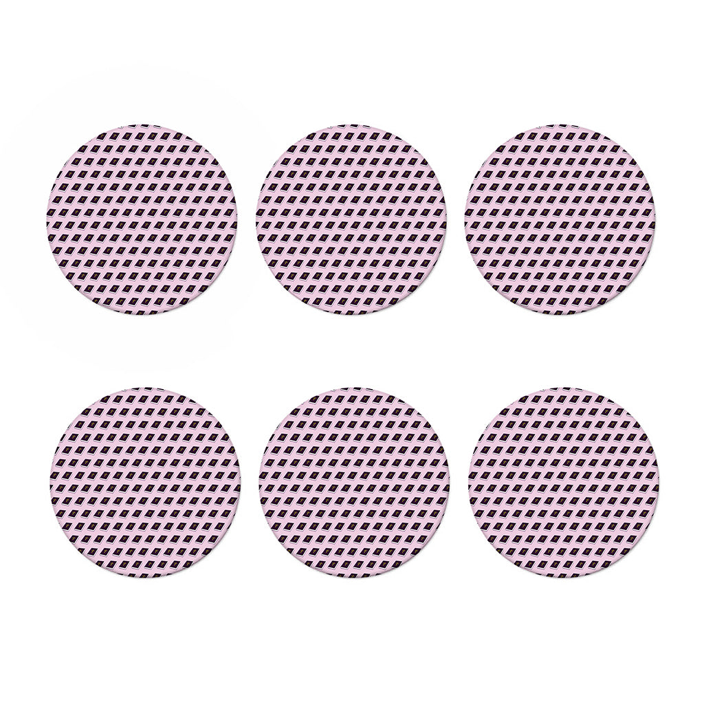 Purple Holy Bible Pattern Print Coaster Set