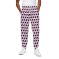 Purple Holy Bible Pattern Print Cotton Sweatpants