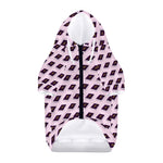 Purple Holy Bible Pattern Print Dog Zip Up Hoodie