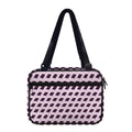 Purple Holy Bible Pattern Print Double Strap Bible Bag