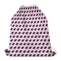 Purple Holy Bible Pattern Print Drawstring Bag