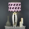 Purple Holy Bible Pattern Print Drum Lamp Shade