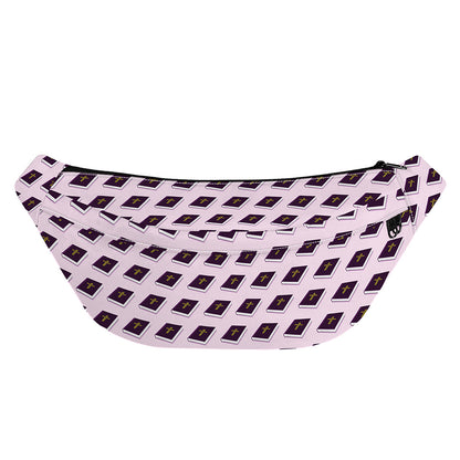 Purple Holy Bible Pattern Print Fanny Pack