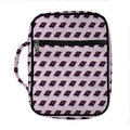 Purple Holy Bible Pattern Print Front Pocket Bible Bag