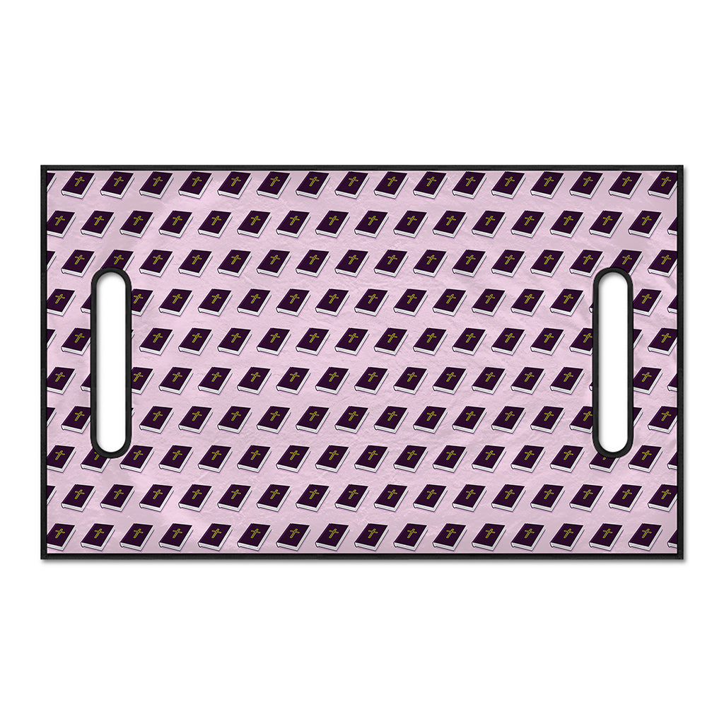 Purple Holy Bible Pattern Print Golf Cart Seat Cover