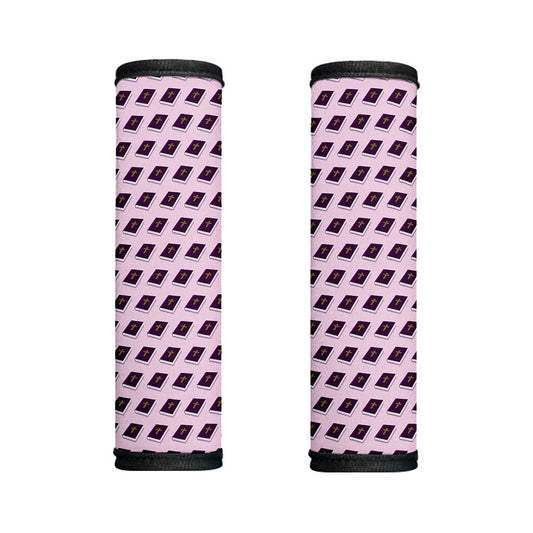Purple Holy Bible Pattern Print Handle Covers