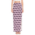 Purple Holy Bible Pattern Print High Slit Maxi Skirt