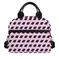 Purple Holy Bible Pattern Print Insulated Lunch Bag