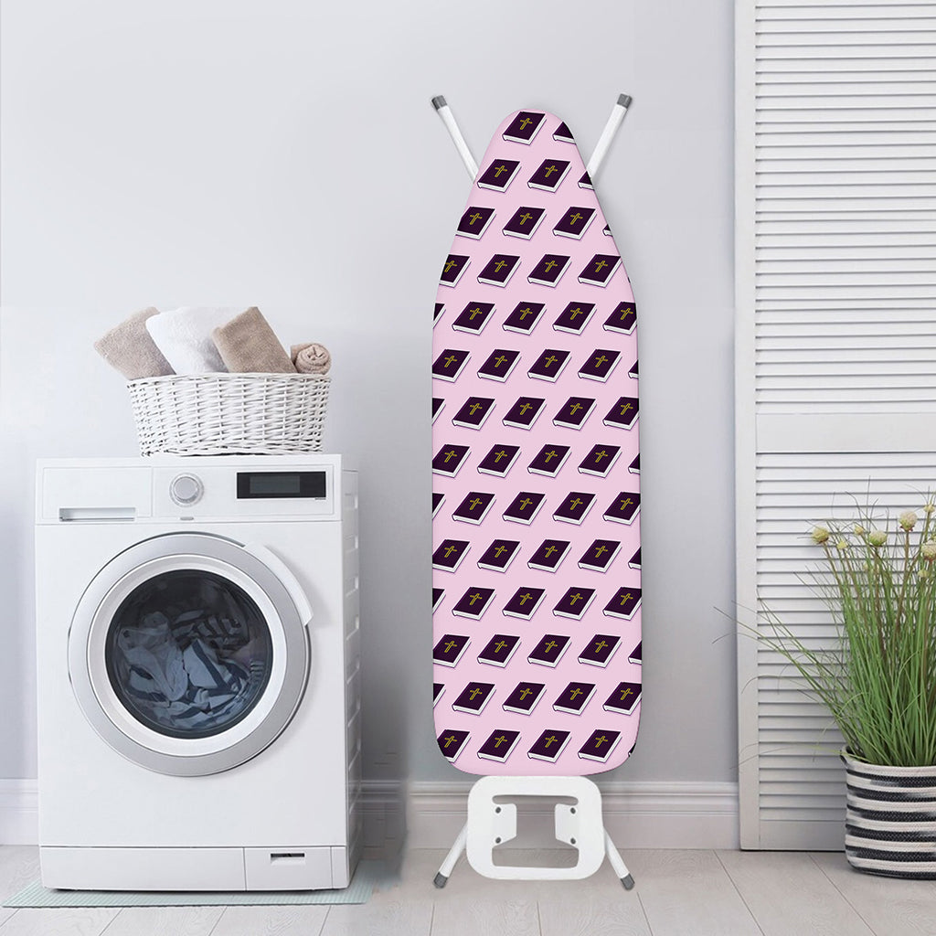 Purple Holy Bible Pattern Print Ironing Board Cover