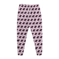Purple Holy Bible Pattern Print Jogger Pants