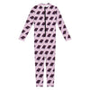 Purple Holy Bible Pattern Print Jumpsuit