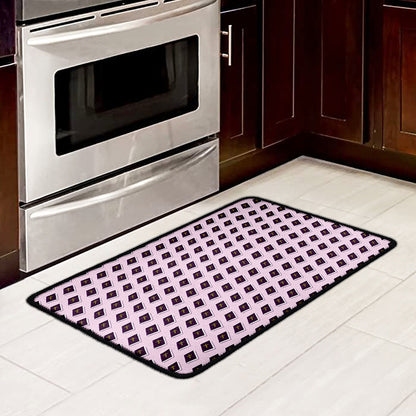 Purple Holy Bible Pattern Print Kitchen Mat