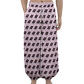 Purple Holy Bible Pattern Print Lantern Pants