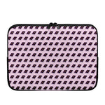 Purple Holy Bible Pattern Print Laptop Sleeve