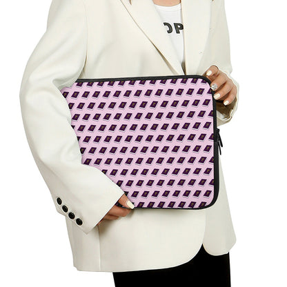 Purple Holy Bible Pattern Print Laptop Sleeve