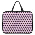 Purple Holy Bible Pattern Print Laptop Sleeve With Handle