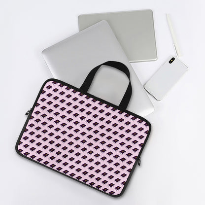 Purple Holy Bible Pattern Print Laptop Sleeve With Handle