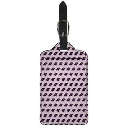 Purple Holy Bible Pattern Print Luggage Tag