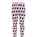 Purple Holy Bible Pattern Print Men's Leggings