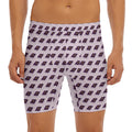 Purple Holy Bible Pattern Print Men's Long Boxer Briefs