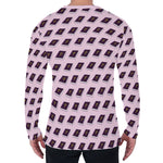 Purple Holy Bible Pattern Print Men's Long Sleeve T-Shirt