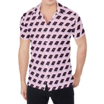 Purple Holy Bible Pattern Print Men's Shirt