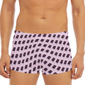Purple Holy Bible Pattern Print Men's Short Boxer Briefs