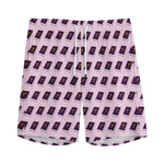 Purple Holy Bible Pattern Print Men's Sports Shorts