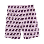 Purple Holy Bible Pattern Print Men's Sports Shorts