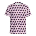 Purple Holy Bible Pattern Print Men's Athletic T-Shirt