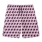 Purple Holy Bible Pattern Print Men's Swim Trunks