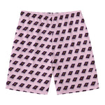 Purple Holy Bible Pattern Print Men's Swim Trunks