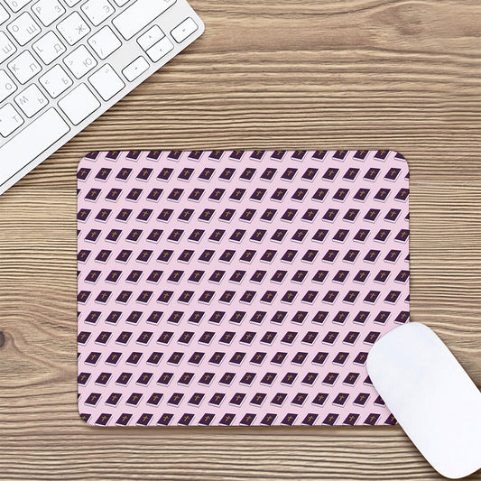 Purple Holy Bible Pattern Print Mouse Pad