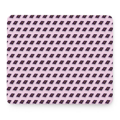 Purple Holy Bible Pattern Print Mouse Pad