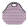 Purple Holy Bible Pattern Print Neoprene Lunch Bag
