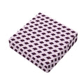 Purple Holy Bible Pattern Print Outdoor Seat Cushion Cover