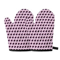 Purple Holy Bible Pattern Print Oven Mitts