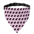 Purple Holy Bible Pattern Print Over The Collar Dog Bandana
